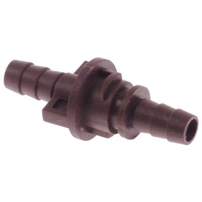 racord de trecere plastic ø exterior 18mm ø furtun 7mm L 44mm
