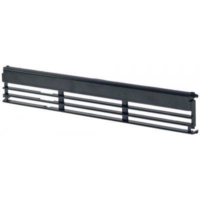 grilaj PM jos pentru aerisire L 350mm A 12mm Î 57mm plastic P 1bucată negru