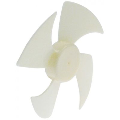 elice/turbina ventilator cu apăsare ø 148mm orificiu ax ø 3mm unghi elici° L 17.5mm plastic