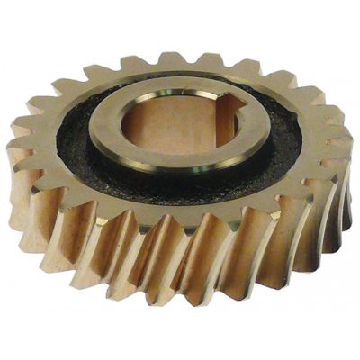 Roata dintata/pinion ø 56mm, orificiu ax ø 19mm, L 19mm, dinți 24, alamă, lățime dinți 15.5mm, CO0548