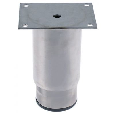 Picior ø țeavă 64mm oțel inoxidabil DG 60x80mm Î 115-170mm mărime 2 1/2" dimensiuni placă 76/90mm - 700220