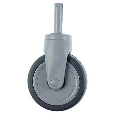 Roată fixă bolț Î 161mm ø bolț 18mm ø 125mm lățime roată 32mm carcasă plastic - 700240