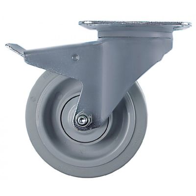  Roată fixare placă DG 105x75mm Î 240mm cu frână integrală -20 până la +80°C ø 200mm - 700262