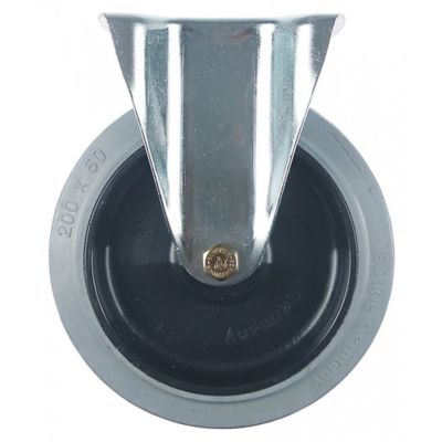 Roată fixă DG 105x80mm Î 235mm ø 200mm lățime roată 50mm carcasă tablă de oțel zincată - 700313