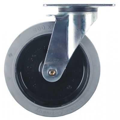 Roată fixare placă 140x110mm DG 105x75-80mm Î 235mm ø 200mm lățime roată 50mm - 700314