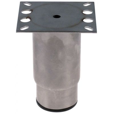 Picior ø țeavă 64mm oțel inoxidabil DG 70x80mm Î 135-200mm mărime 2" dimensiuni placă 88x100mm - 700742