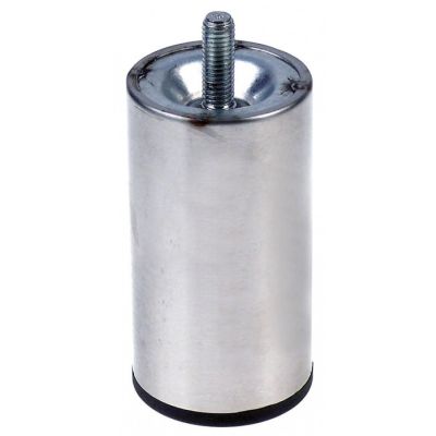 Picior cilindric din inox, marimea 2", teava ø 56 mm, inaltime H 107 mm, filet M10 - 700826