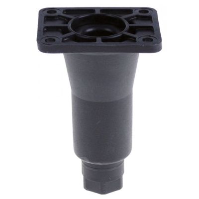 equipment foot plate size 80x100mm hole distance 60x80mm H 150-180mm plastic