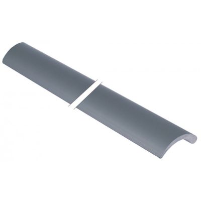 handle rod L 825mm half-round aluminium
