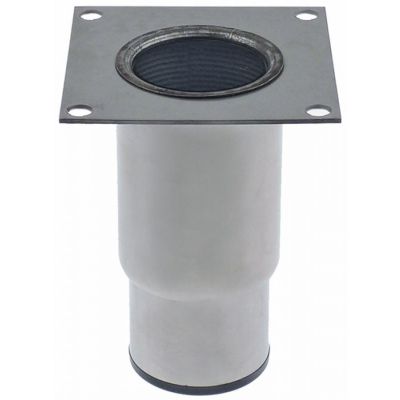 Picior ø 64 mm, flansa L 100 x100 mm, distanta dintre gauri L 85 x 85 mm, H 135-190 mm, inox - 700862