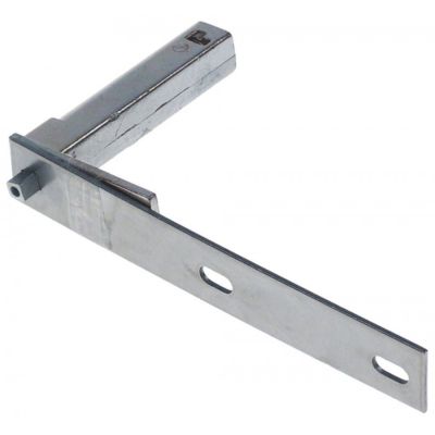 Balama utilaj frigo versiune veche, montare sus, L 195 x 30 mm, H 116 mm, L ax 11 mm, intre gauri 76 mm - 700958