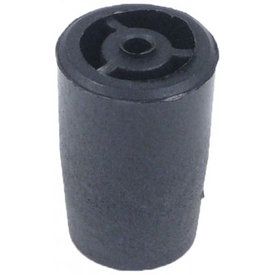 equipment foot ø 18,5/22,5mm H 33mm bore ø 4mm Qty 1 pcs