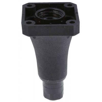 equipment foot plate size 95x95mm hole distance 70x70mm H 155-210mm plastic