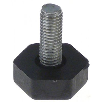 equipment foot thread M10 thread L 27 mm H 39 mm ø 29 mm plastic WS 30 Qty 1 pcs