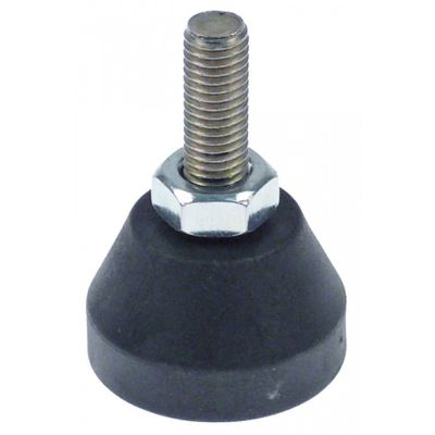 equipment foot thread M10 ø 40mm H 25mm thread L 34mm WS 17 Qty 1 pcs