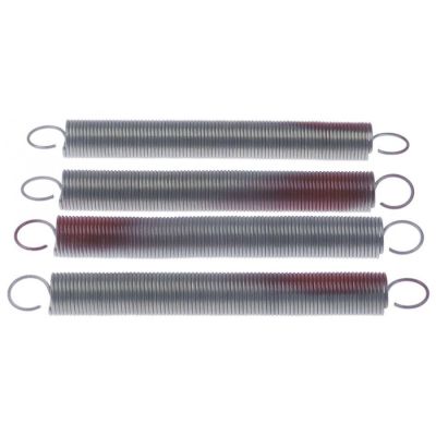 tension spring set 4-piece ø 17mm total length 165mm wire gauge ø 1,5mm