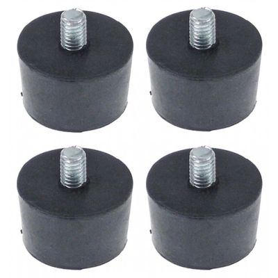 equipment feet kit thread M5 thread L 10 mm H 12 mm ø 22 mm rubber Qty 4 pcs bore ø 5/10mm