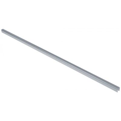 U profile for evaporator L 635mm W 16mm H 13mm aluminium Qty 1 pcs