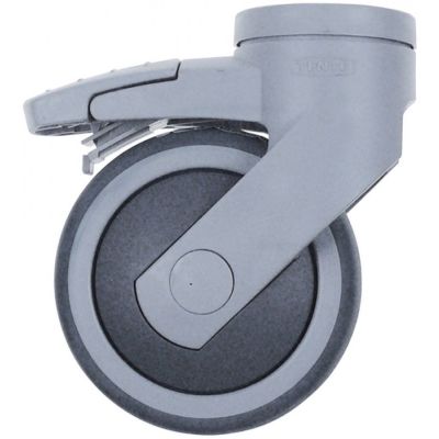 swivel castor with brake ø 125 mm bolt hole bolt hole ø 11 mm housing polypropylene
