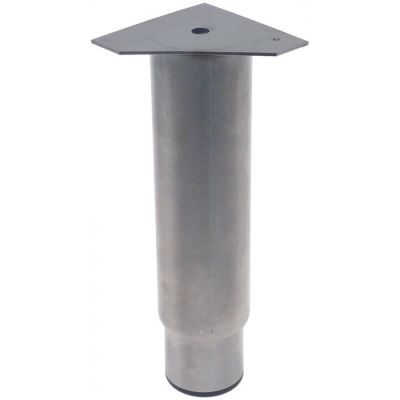 equipment foot tube ø 58 mm plate size 85x85mm hole distance 85x85mm H 190-310mm SS size