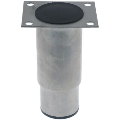equipment foot tube ø 64 mm plate size 80x100mm hole distance 60x80mm H 150-200mm SS size