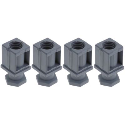 set picioare tip de țeavă 40x40 grosime perete 1-1,5mm Î 20-35mm plastic P 4bucată