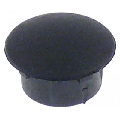 cover cap round for catch plastic black ø 11mm thickness 8mm