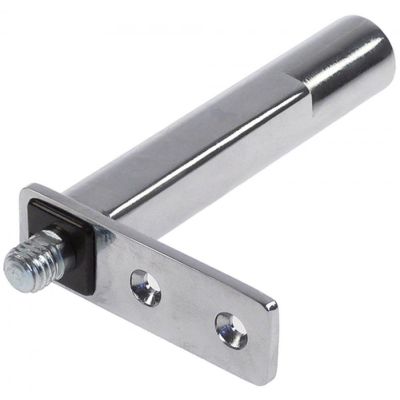 spring hinge series FOSTER chrome-plated, polished L 136 mm W 24 mm door hinge left