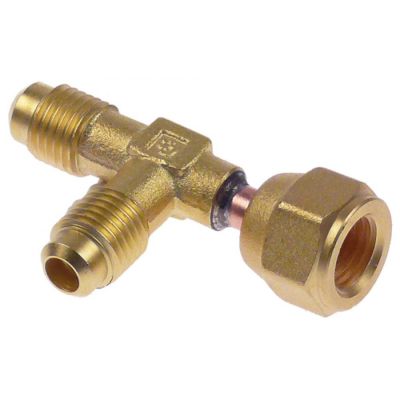 T-fitting CASTEL 8380/X06 thread 1/4" connection 1/4" SAE