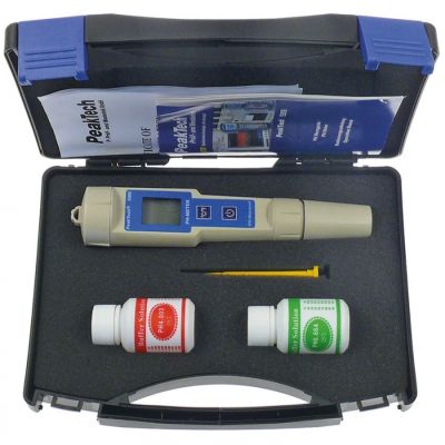 Trusa pH metru pH 0-14pH, temp. 0-80°C, rezolutie 0,1, cu solutii pentru calibrare - 800009