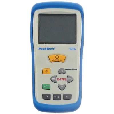 temperature meter PEAK TECH 5115 incl. wire probe measurement unit °C/°F -50 up to 1300°C probe K