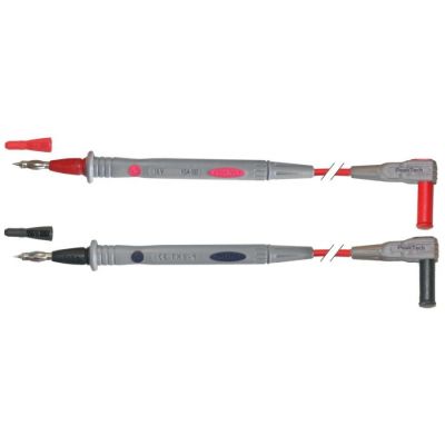 test prod set 2-piece cable material silicone 4x18 cable length 1200mm with spring contact red/black