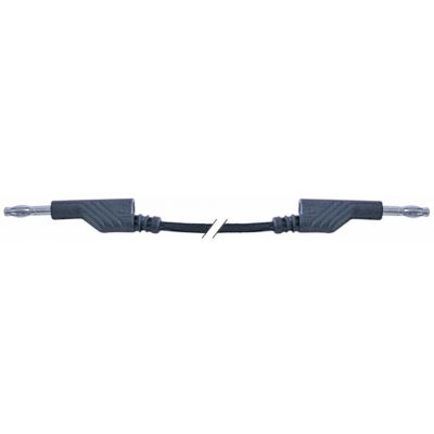 test lead black cable material PVC L 1000mm ø 4mm 19A 1mm² CAT II 600V
