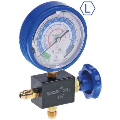 manifold 1 way model HS-467AL ø 80mm R12/R22/R134a/R404a 1/4" SAE