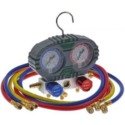 manifold 2-way model HS-S36F ø 80mm R22/R134a/R404 1/4" SAE 3000PSI
