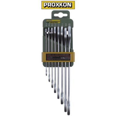 double ended fork wrench set 8-piece sizes 6-22mm chrome-vanadium steel, chrome-plated