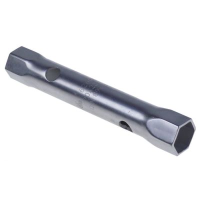 tubular box wrench size 18x21mm L 160mm bore ø 12,5mm chrome-plated steel