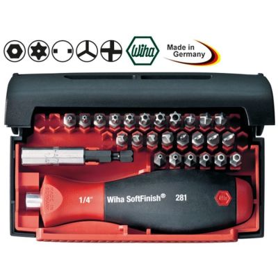 bit set for safety bits Torx & Inbus with bore/Tri-Wing/Torq/Spanner