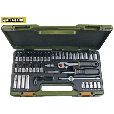 ratchet set 49-piece 1/4" PROXXON size 4-13/Inbus3-6/TX8-30/PH1-2/PZ1+3/FD4-7mm