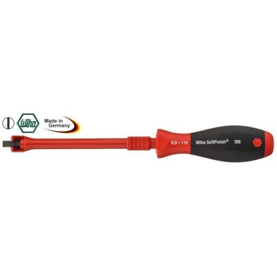 screw-holding screwdriver slotted size 0,5x3,0mm blade length 100mm total length 211mm WIHA