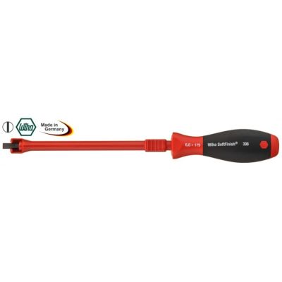 screw-holding screwdriver slotted size 0,8x5,0mm blade length 150mm total length 286mm WIHA