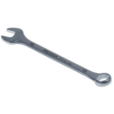 combination wrench size 15mm chrome-vanadium steel, chrome-plated