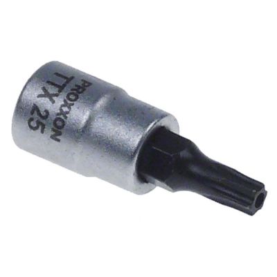 torx bit socket 1/4" size TX25 with bore