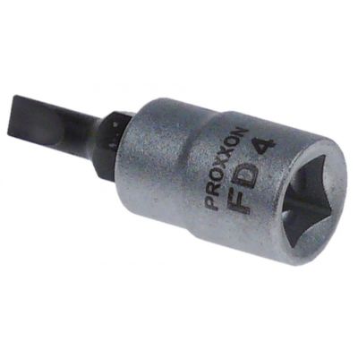 slotted bit socket 1/4" size 4,0mm