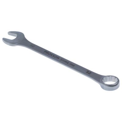 combination wrench size 32mm chrome-vanadium steel, chrome-plated