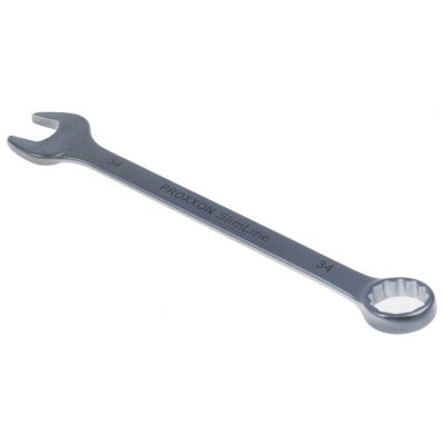 combination wrench size 34mm chrome-vanadium steel, chrome-plated