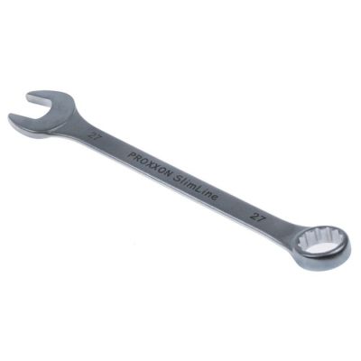 combination wrench size 27mm chrome-vanadium steel, chrome-plated