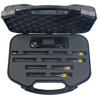temperature meter set with temperature meter surface/air/liquids/plunge probe