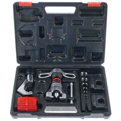 Trusa menghina pentru evazare tevi ø 3/16", 5/16", 3/8", 1/2", 5/8", 3/4", cu aparat de taiat si debavurat - 801887