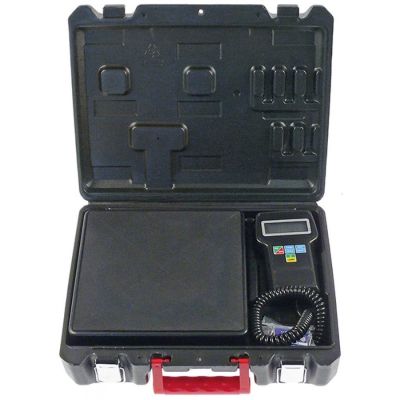 Cantar digital pentru butelii refrigerant, 10gr-100kg, precizie 10gr, L 223x223 mm - 801901